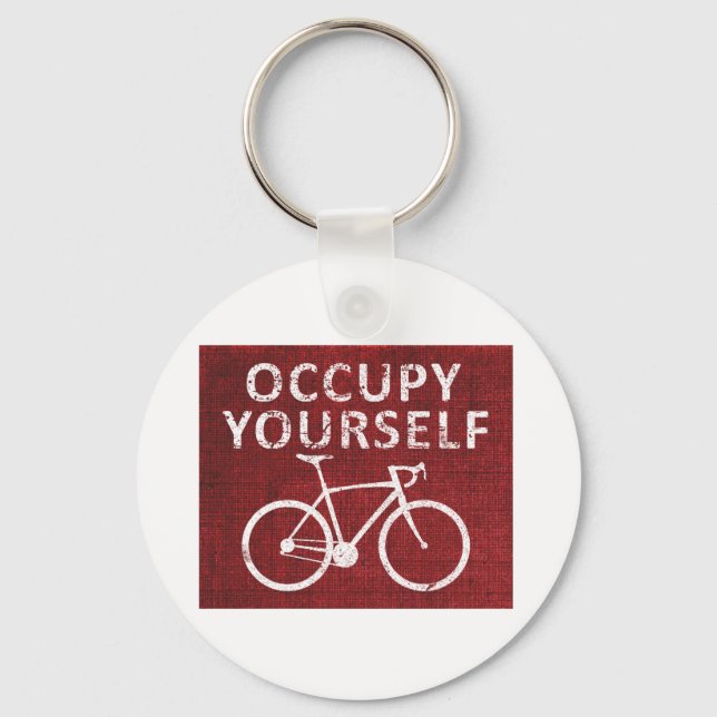 Occupy Yourself Keychain (Front)