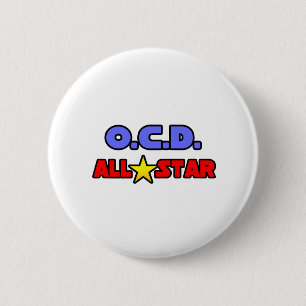 OCD All Star 2 Inch Round Button