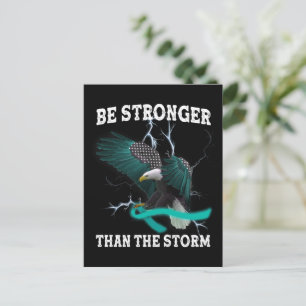 OCD And PTSD Eagle Teal Ribbon Awareness Themed T- Postcard