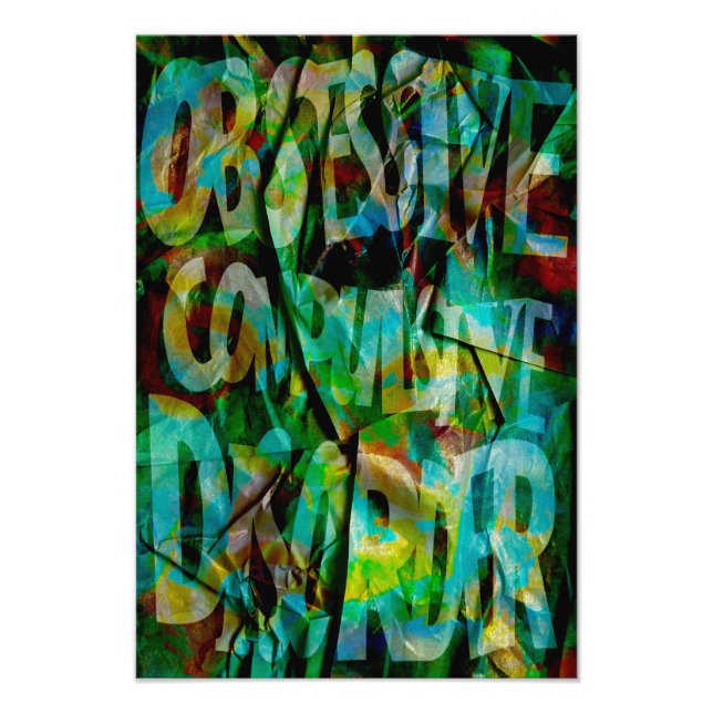 OCD Awareness, Colour Theory Poster (Textured) (Front)