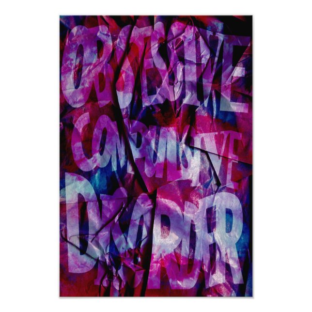 OCD Awareness, Colour Theory Poster (Textured) (Front)