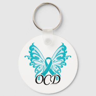 OCD Butterfly Ribbon Keychain