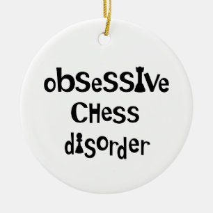 OCD Chess Ceramic Ornament