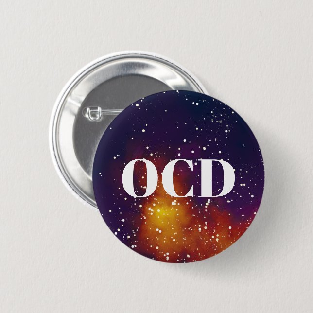 OCD Customizable Galaxy Identity 2 Inch Round Button (Front & Back)