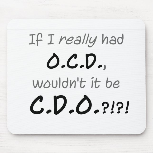 OCD MOUSE PAD (Front)