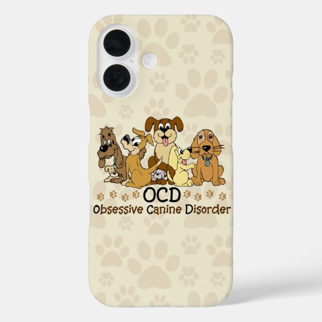 OCD Obsessive Canine Disorder Case-Mate iPhone Case (Back)