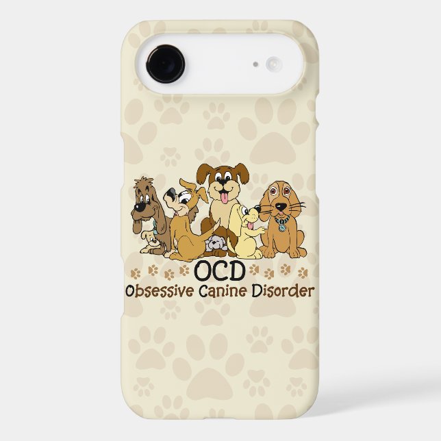 OCD Obsessive Canine Disorder Case-Mate iPhone Case (Back)