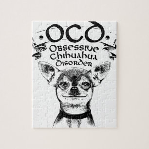 OCD obsessive chihuahua Jigsaw Puzzle