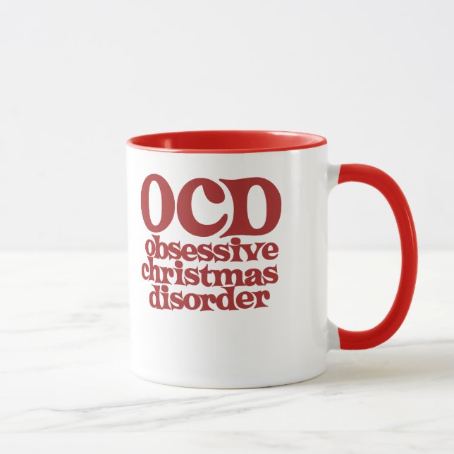 OCD Obsessive Christmas disorder Mug (Right)