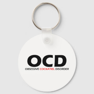 OCD - Obsessive Cockatiel Disorder Keychain