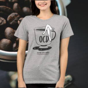 OCD – Obsessive Coffee Disorder Funny Coffee Lover Tri-Blend Shirt