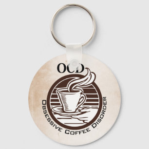 OCD: Obsessive Coffee Disorder Keychain
