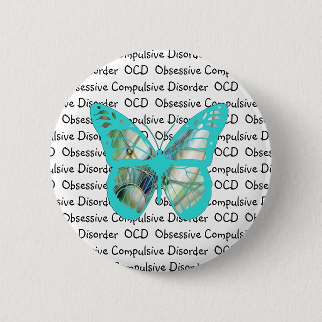 OCD Obsessive Compulsive Disorder Awareness 2 Inch Round Button (Front)