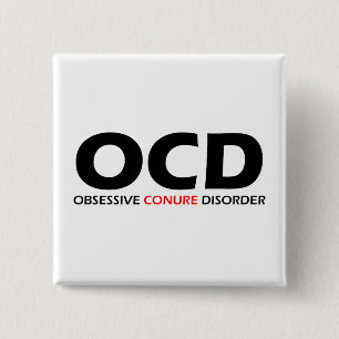 OCD - Obsessive Conure Disorder 2 Inch Square Button