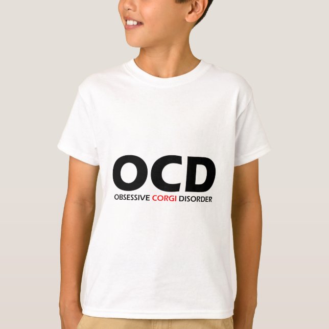 OCD - Obsessive Corgi Disorder T-Shirt (Front)
