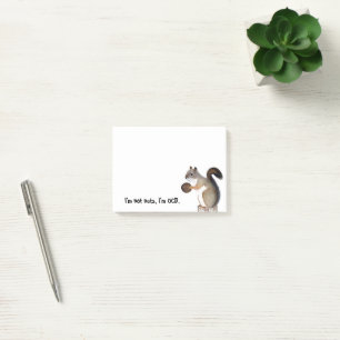 OCD Squirrel Post-it Notes