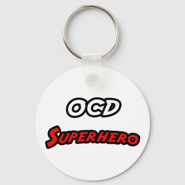 OCD Superhero Keychain (Front)