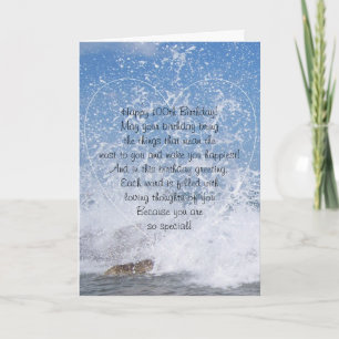 Ocean 100th Birthday Card
