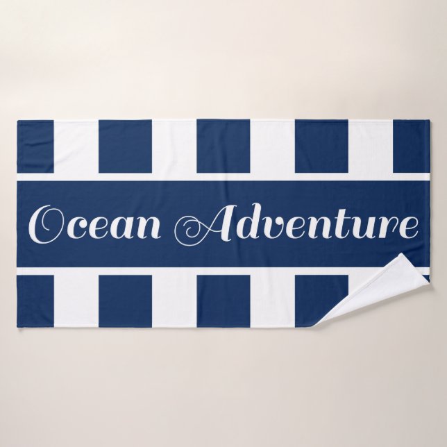 Ocean adventure nautical Bath Towel (Bath Towel)