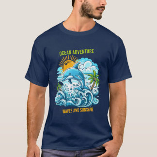 Ocean Adventure: Waves and Sunshine t shirt design
