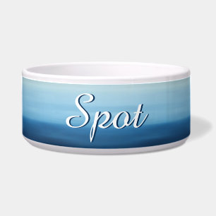 Ocean Air Personalized Pet Bowl