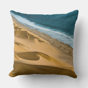 ocean and beach outdoor pillow
