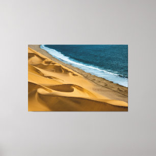 ocean and beach wrapped canvas