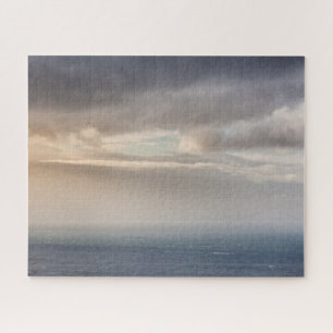 Ocean and clouds minimalist jigsaw puzzle