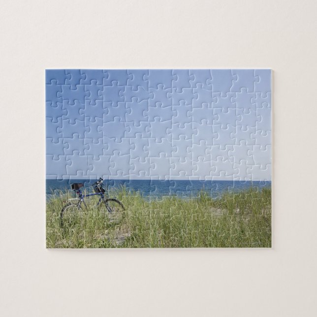 Ocean and horizon with clear blue sky jigsaw puzzle (Horizontal)
