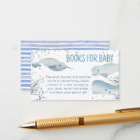 Ocean and sea baby shower marine book request