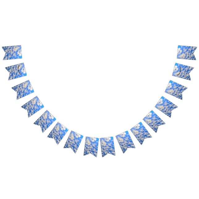 Ocean and sky blue reflections bunting flags (All)