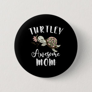 Ocean Animal Lover Mom Mothers Day Gift Idea Turtl 2 Inch Round Button