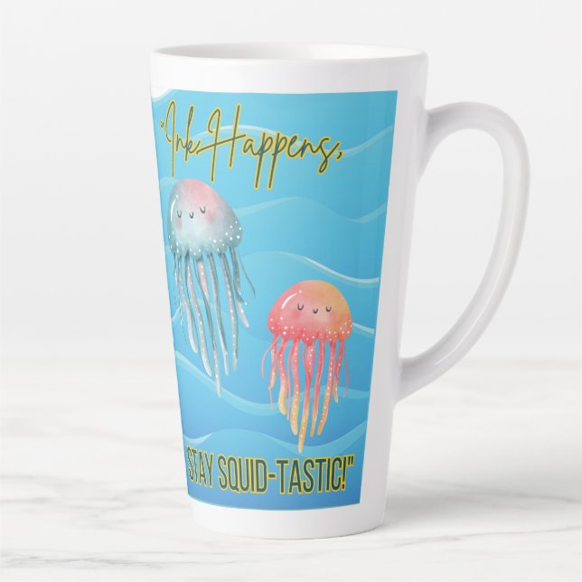 ocean animal quote latte mug (Right)