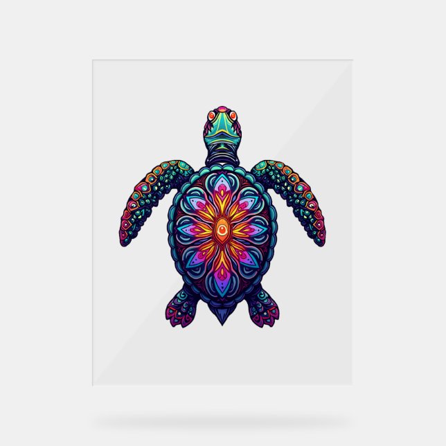 Océan Animal Tie Dye Tribal Mer Animal Maori Turtl (Recto)