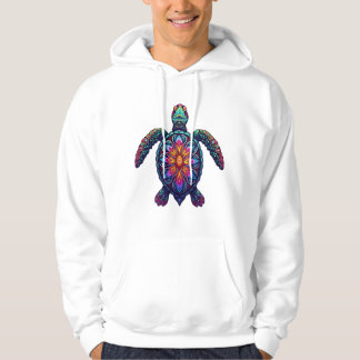 Ocean Animal Tie Dye Tribal Sea Animal Maori Turtl Hoodie