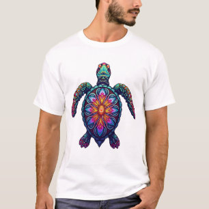 Ocean Animal Tie Dye Tribal Sea Animal Maori Turtl T-Shirt
