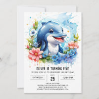 Ocean Animals Fantasy Dolphin Birthday