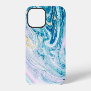 Ocean Art: Marble Agate Swirls. iPhone 12 Case