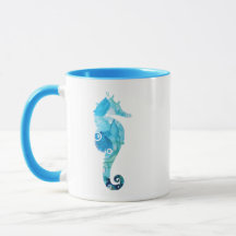 Ocean Art Mug - Seahorse 1