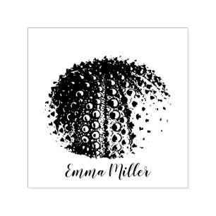 Ocean Art Sea Urchin Custom Signature Self-inking Stamp