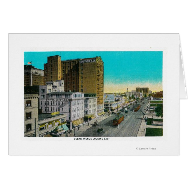 Ocean Avenue Looking East, Long Beach (Front Horizontal)