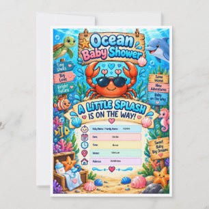 Ocean Baby Shower Invitation