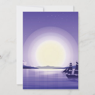 Ocean Background Invitation