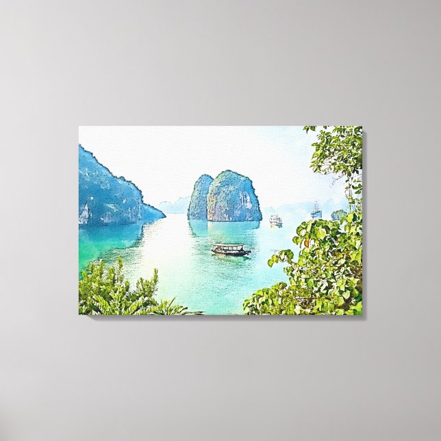 Ocean, Bay Canvas Print (Front)