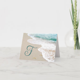 Ocean Beach Avec Lettre Monogramme F