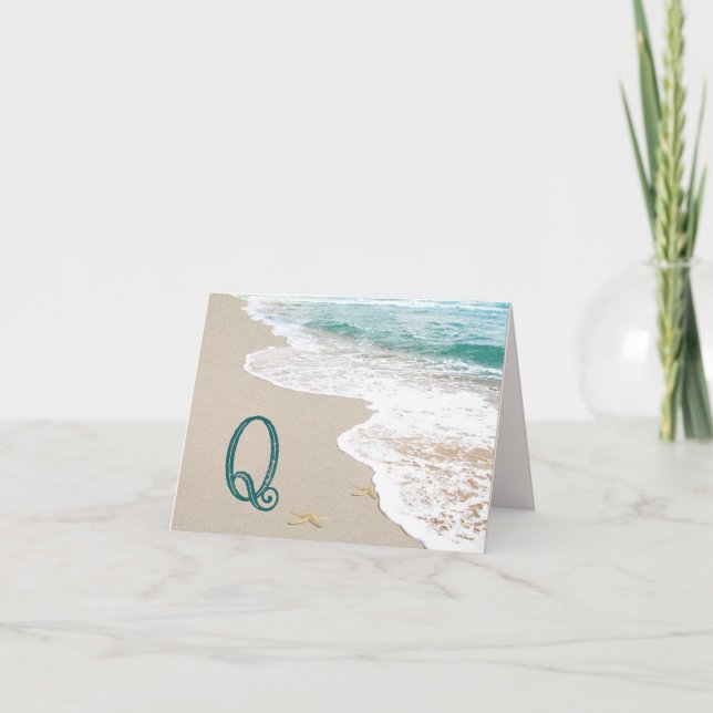 Ocean Beach Avec Lettre Monogramme Q (Devant)