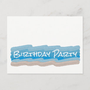 Ocean Beach Birthday Party Invitation