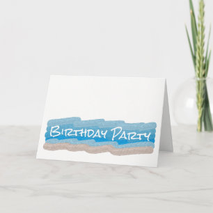 Ocean Beach Birthday Party Invitation