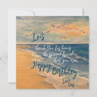 Ocean Beach Breeze Note Card