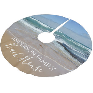 Ocean Beach Brushed Polyester Tree Skirt